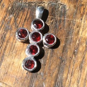 Vintage 90's  925 Sterling Silver 1.25" Pendent